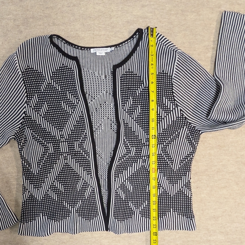 Pendleton Cotton Black & White Patterned Women's … - image 5